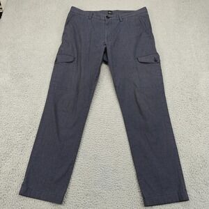 Hugo Boss Pants Mens 32R Blue‎ Cargo Pockets Straight Fit Dressy Chino 48 Kailo